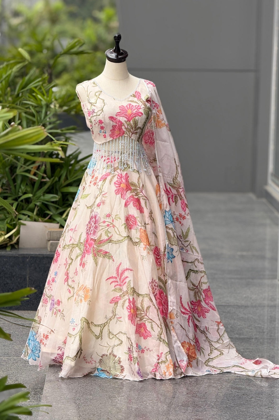 Exclusive Corset Lehenga Set in Pure Jimmy Organza