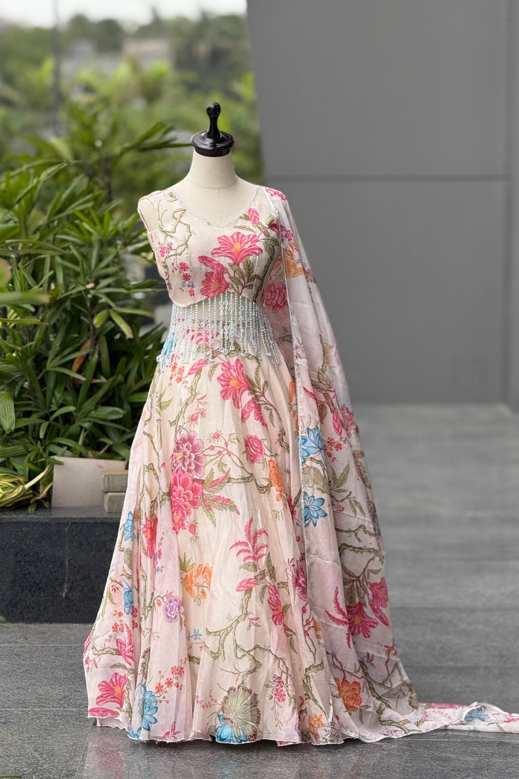 Exclusive Corset Lehenga Set in Pure Jimmy Organza