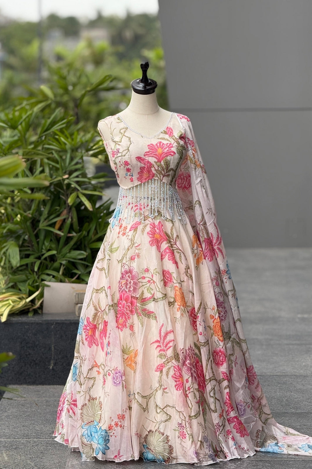 Exclusive Corset Lehenga Set in Pure Jimmy Organza