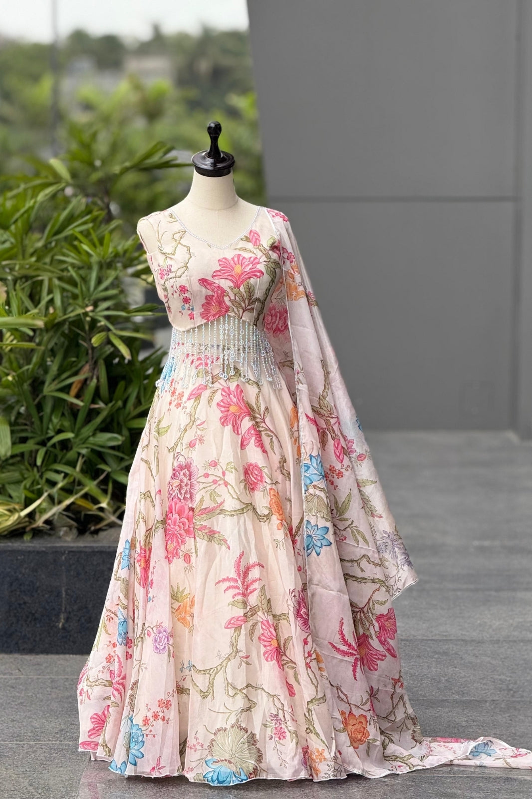 Exclusive Corset Lehenga Set in Pure Jimmy Organza
