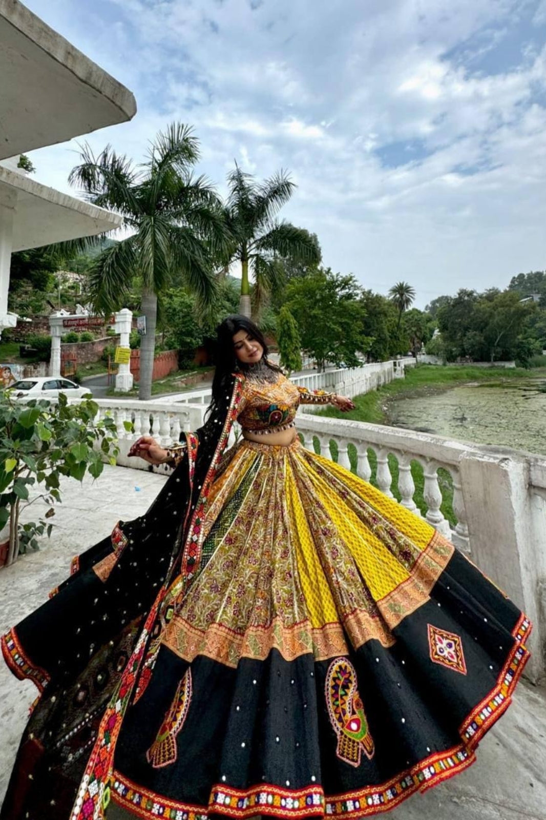 Festive Elegance – Navratri Special Muslin Cotton Lehenga Choli