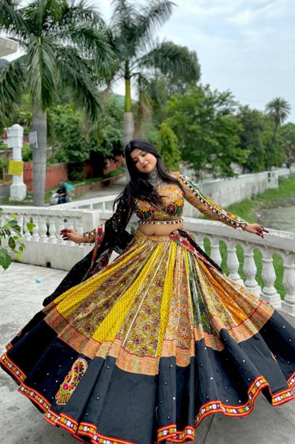 Festive Elegance – Navratri Special Muslin Cotton Lehenga Choli