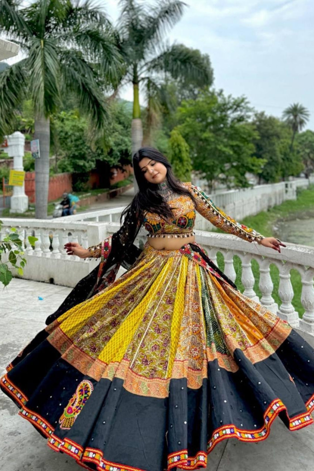 Festive Elegance – Navratri Special Muslin Cotton Lehenga Choli