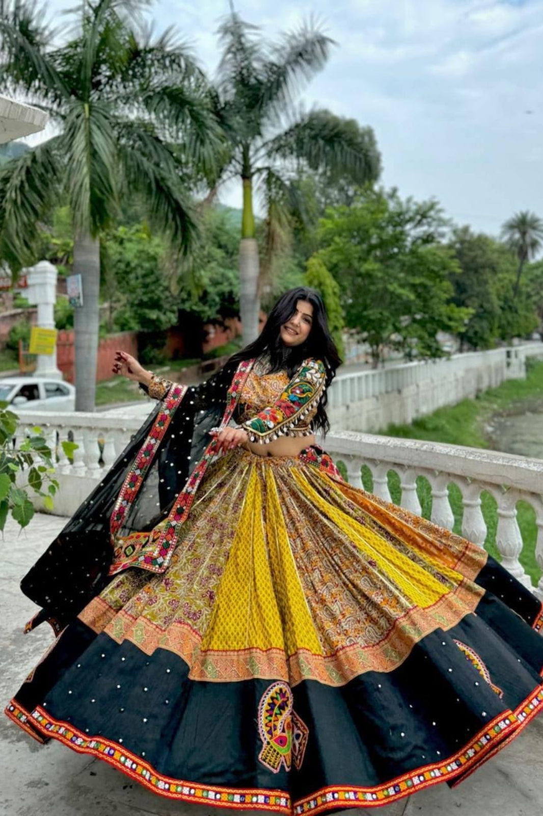 Festive Elegance – Navratri Special Muslin Cotton Lehenga Choli