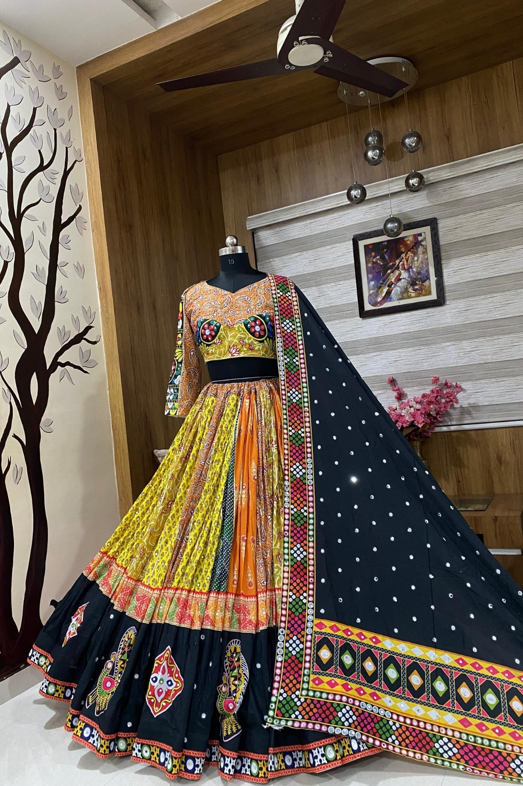 Festive Elegance – Navratri Special Muslin Cotton Lehenga Choli