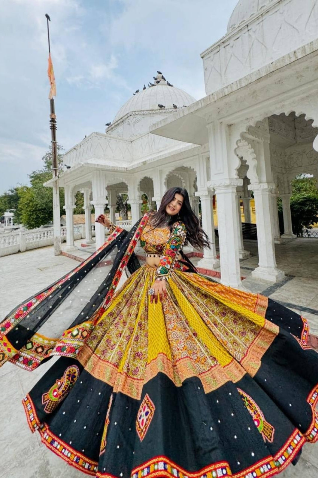 Festive Elegance – Navratri Special Muslin Cotton Lehenga Choli