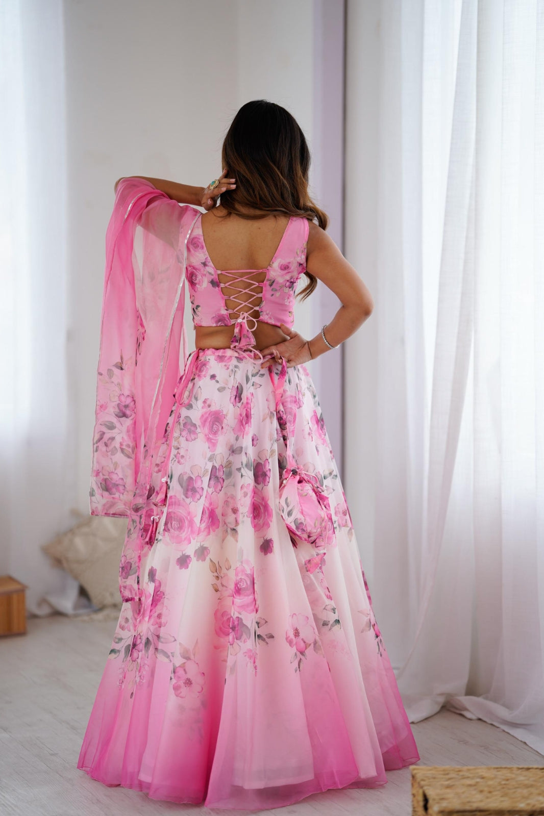 Exclusive Organza Silk Lehenga Blouse Set