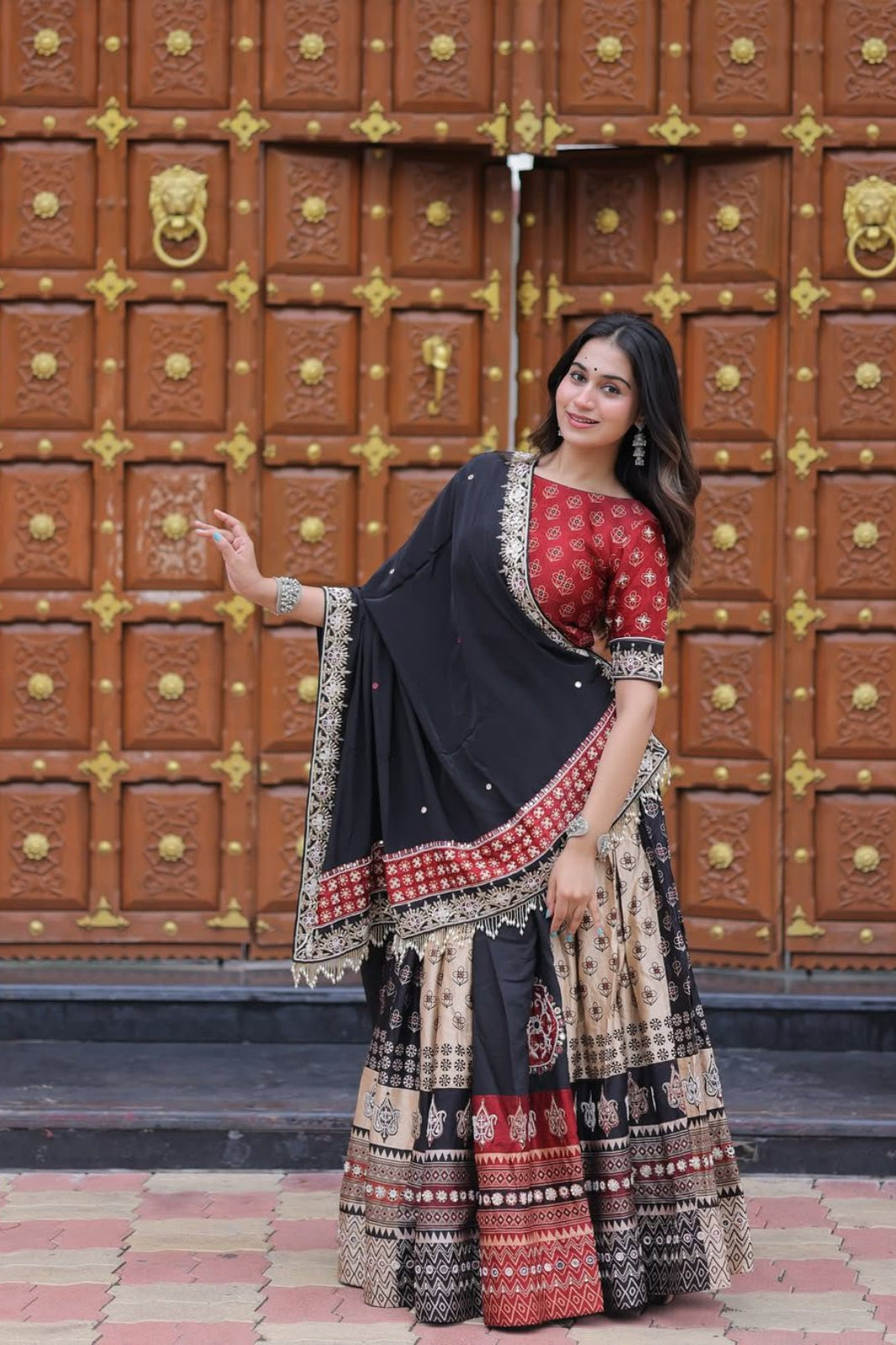 Exclusive Full Stitched Lehenga with Blouse – Navratri Special