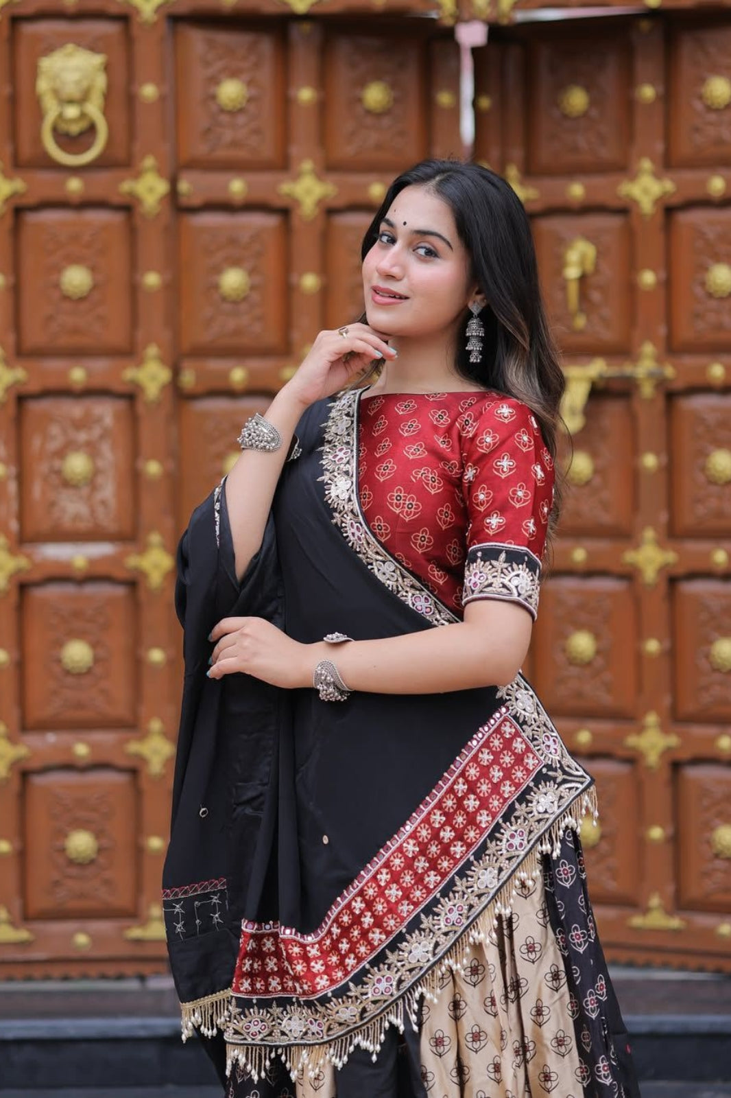 Exclusive Full Stitched Lehenga with Blouse – Navratri Special
