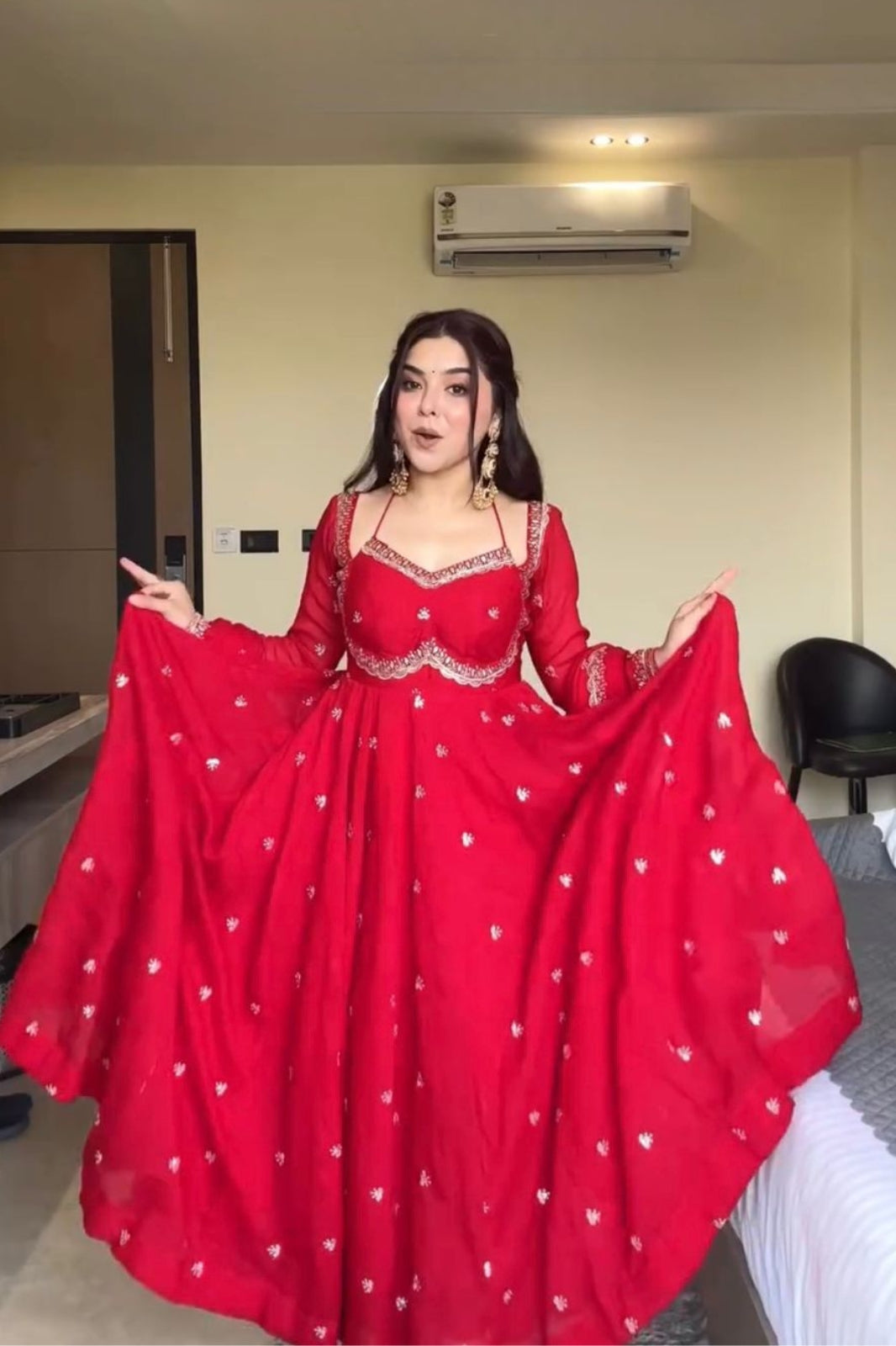 Premium Elegance 3-Piece Anarkali Set – Designer Comfort & Festive Charm