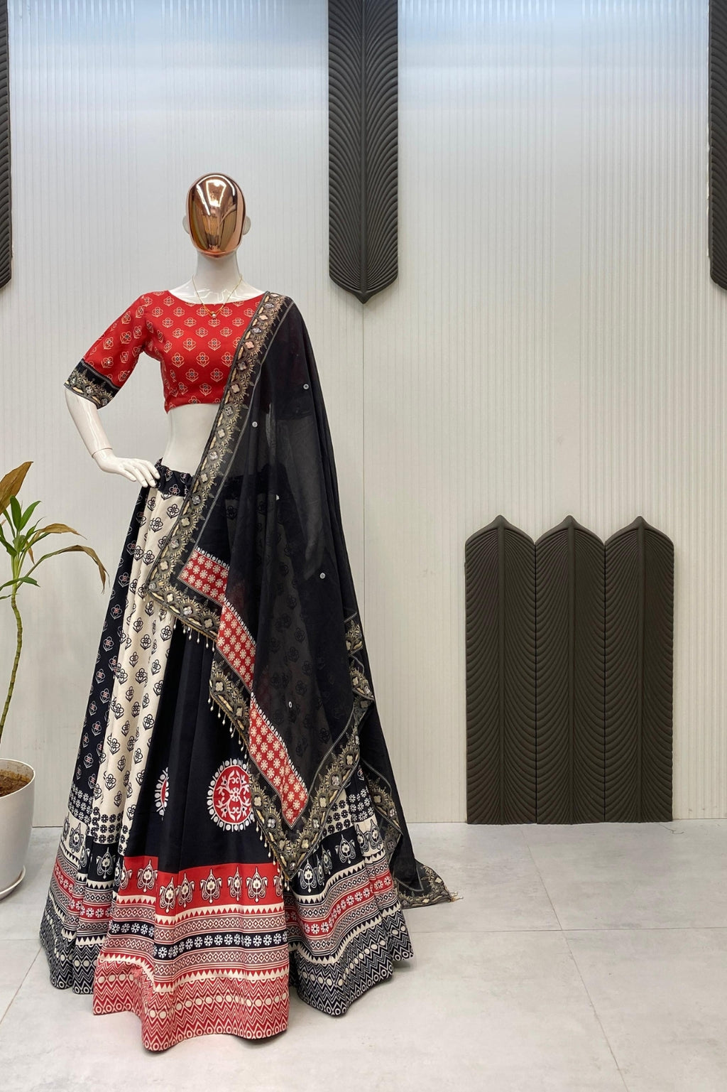 Exclusive Full Stitched Lehenga with Blouse – Navratri Special