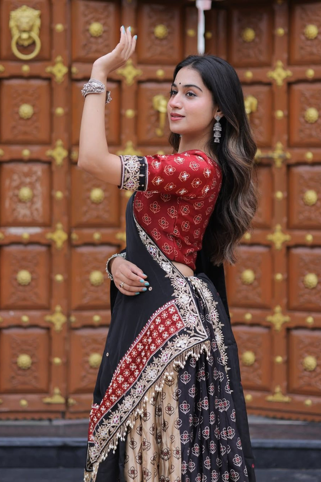 Exclusive Full Stitched Lehenga with Blouse – Navratri Special