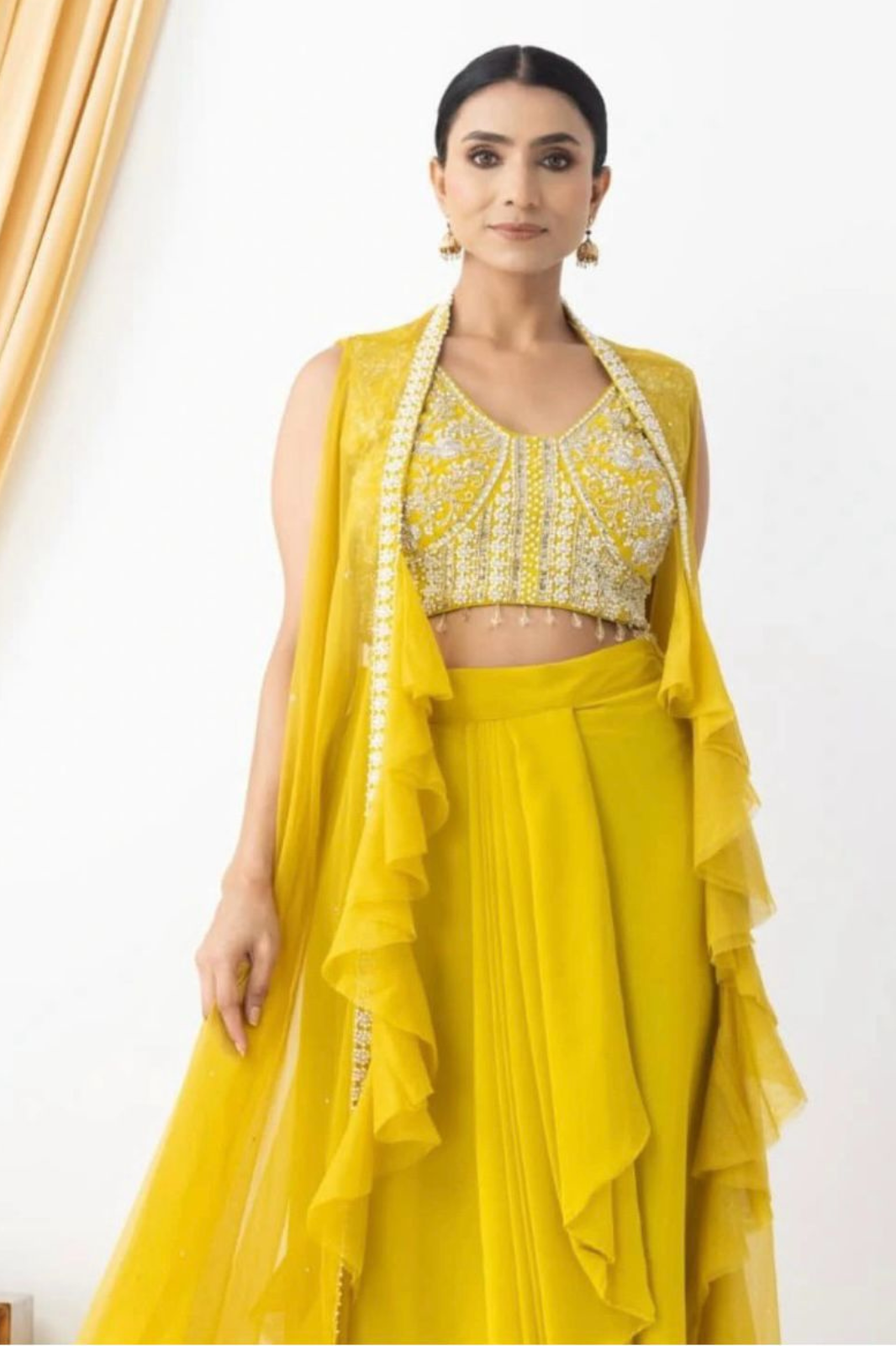 Trendy Three-Piece Handwork Western Outfit – Wedding Special