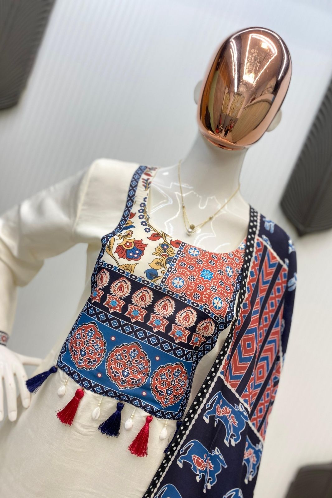 Designer Exclusive Roman Silk Suit Set