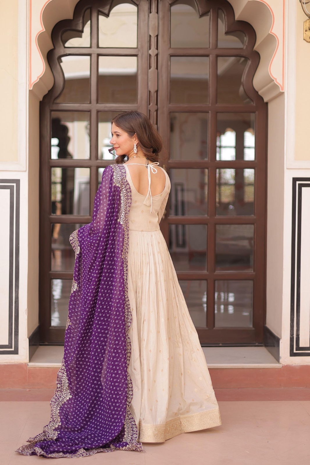 Luxury Gown & Dupatta Set – Wedding & Party Wear
