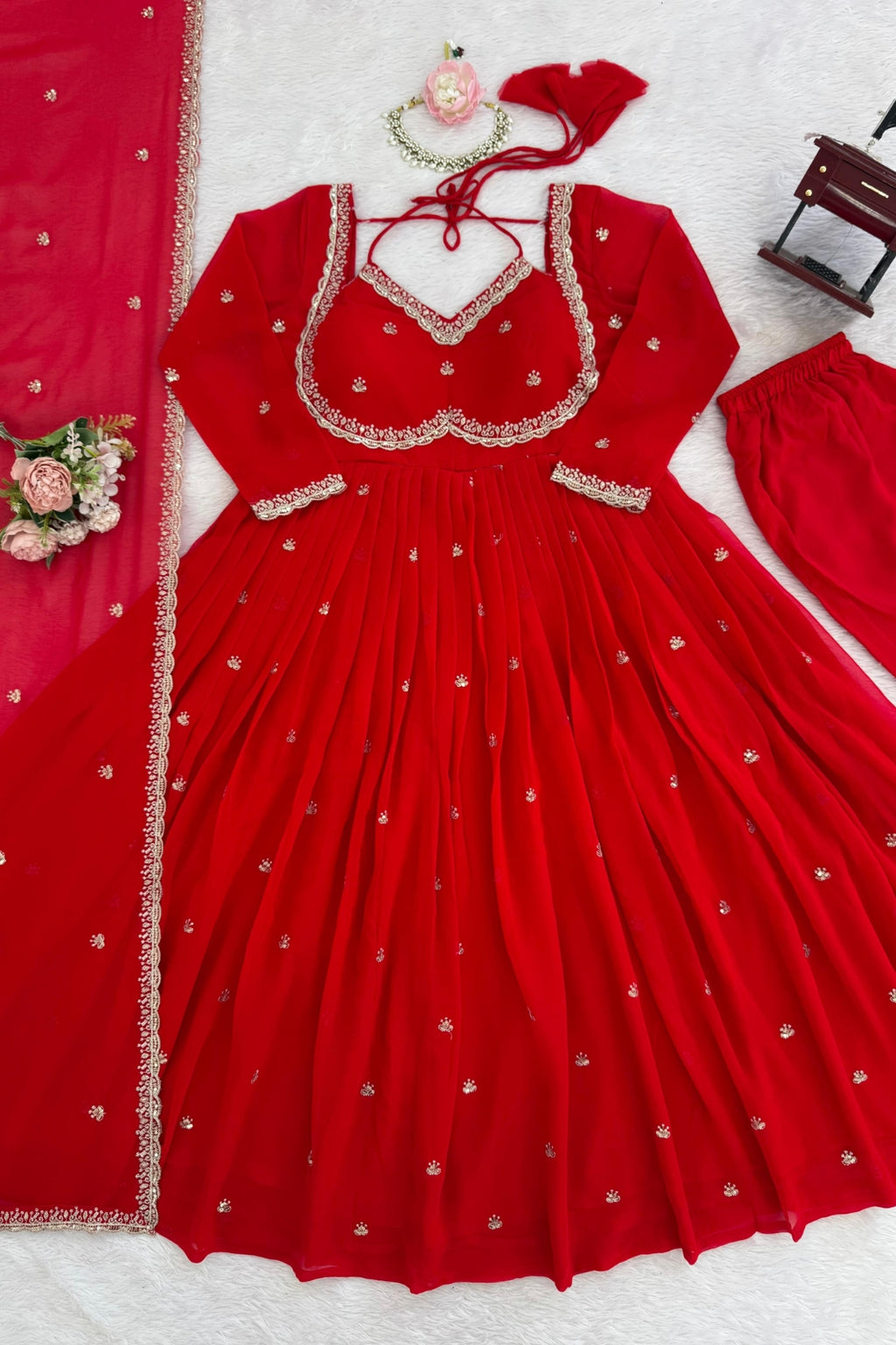 Premium Elegance 3-Piece Anarkali Set – Designer Comfort & Festive Charm