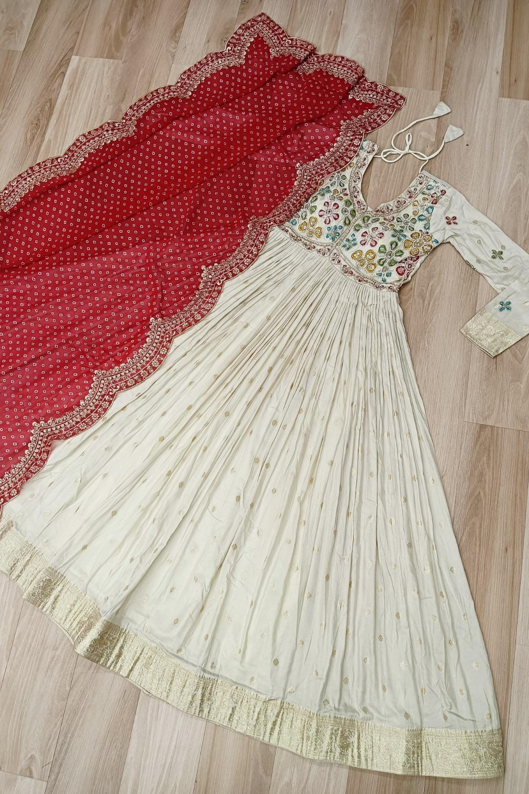 Luxury Gown & Dupatta Set – Wedding & Party Wear