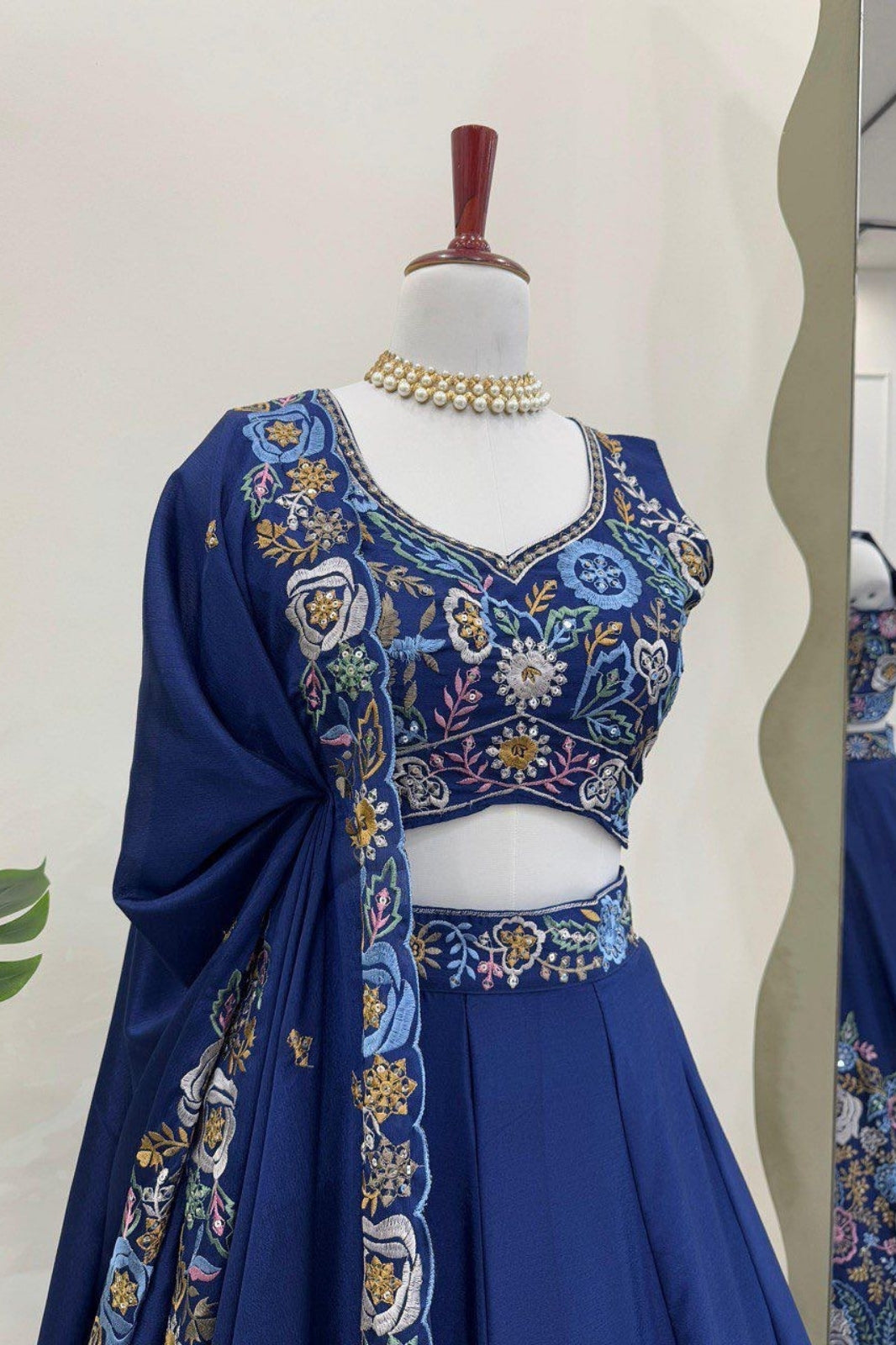 Boutique Collection Heavy Chinon Silk Sequin Lehenga Choli