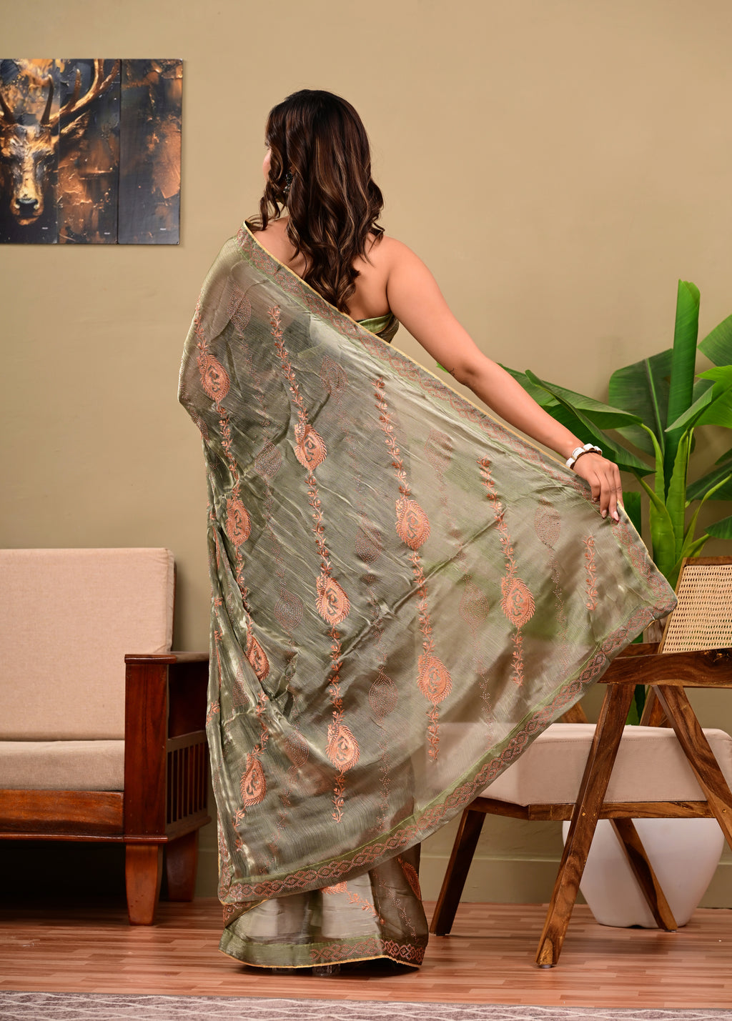 Full Saree Of Heavy quality  Soft tissue silk