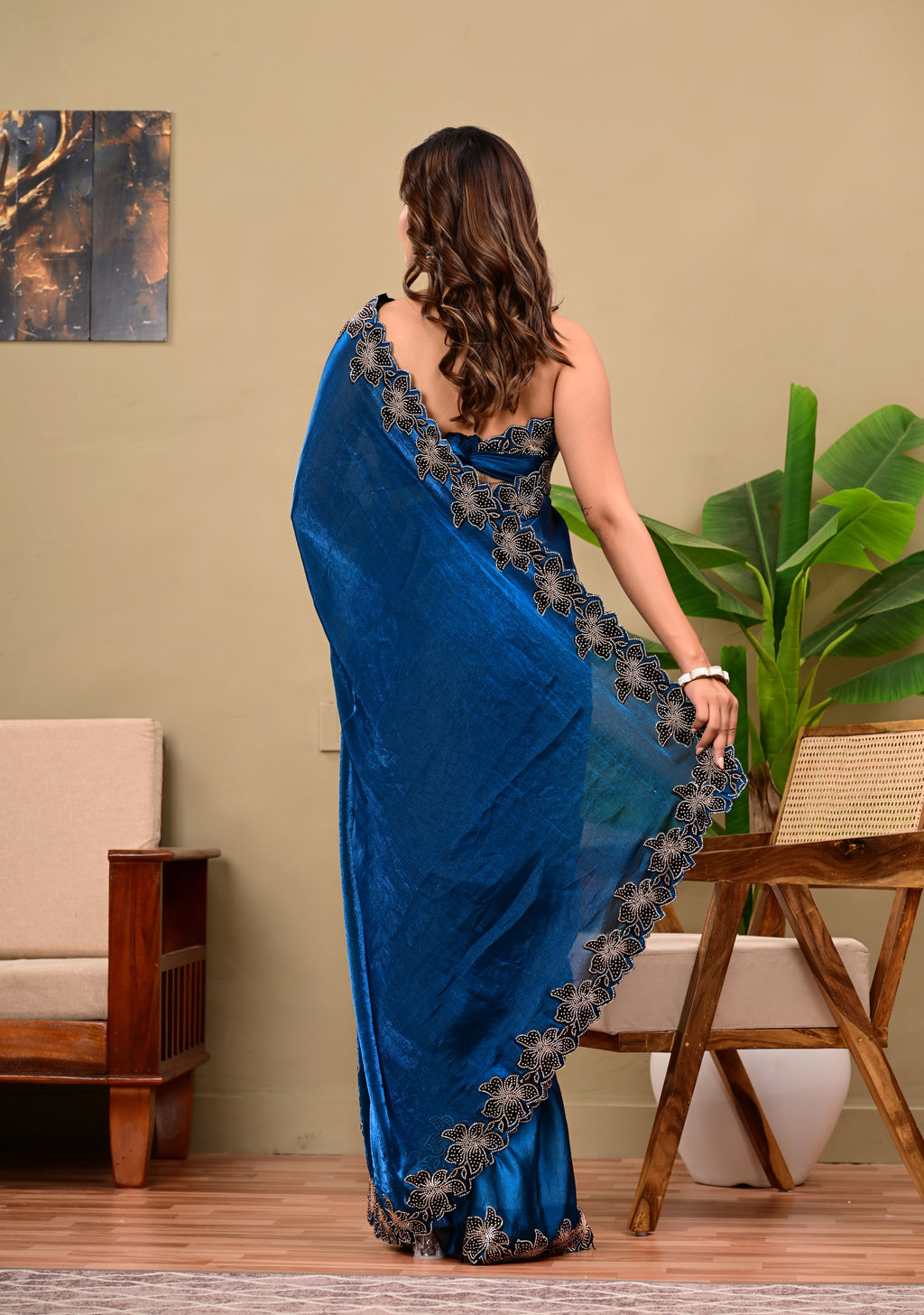 Full Saree Of Heavy quality  Tebby silk