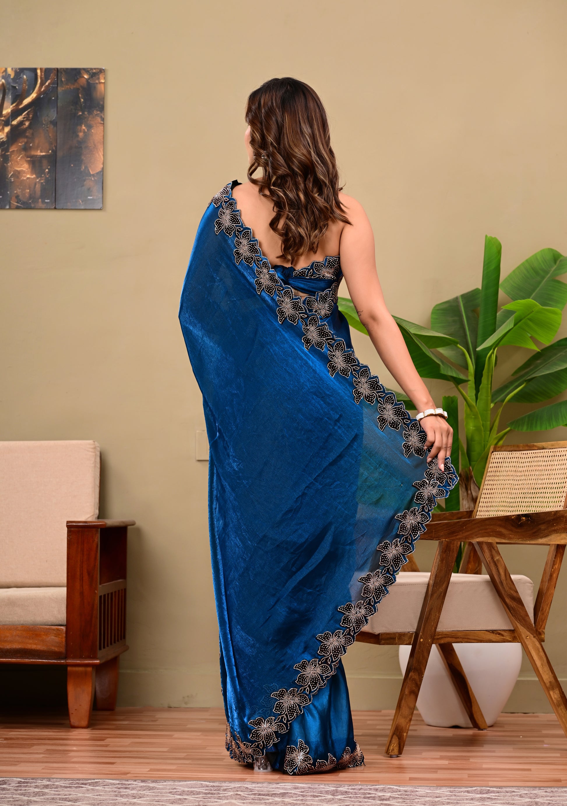 Full Saree Of Heavy quality  Tebby silk