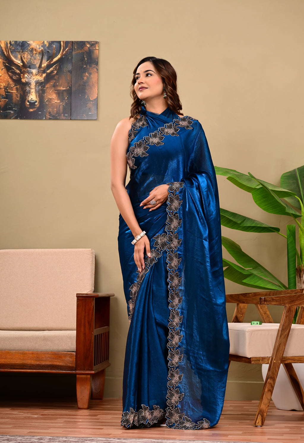 Full Saree Of Heavy quality  Tebby silk