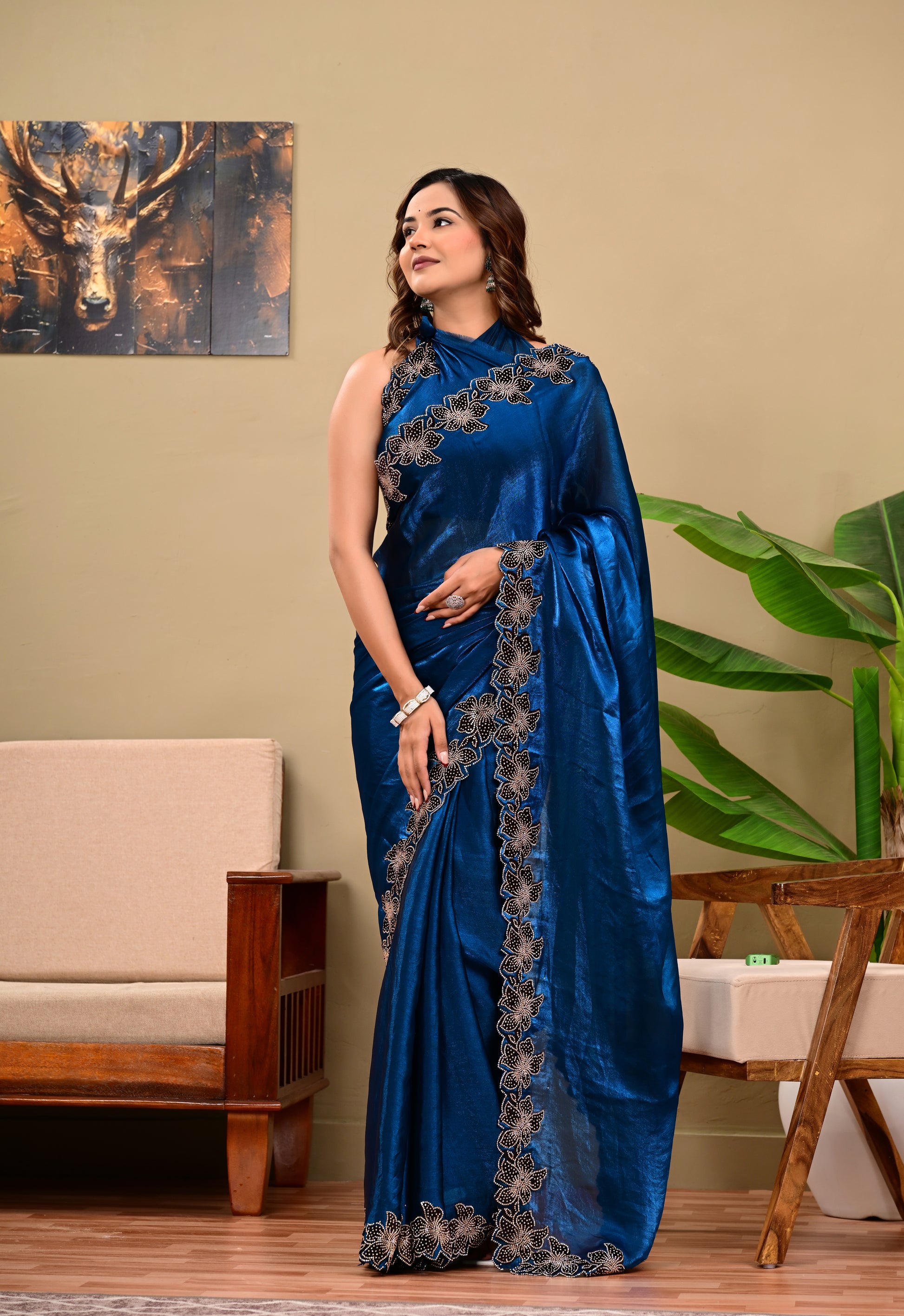 Full Saree Of Heavy quality  Tebby silk