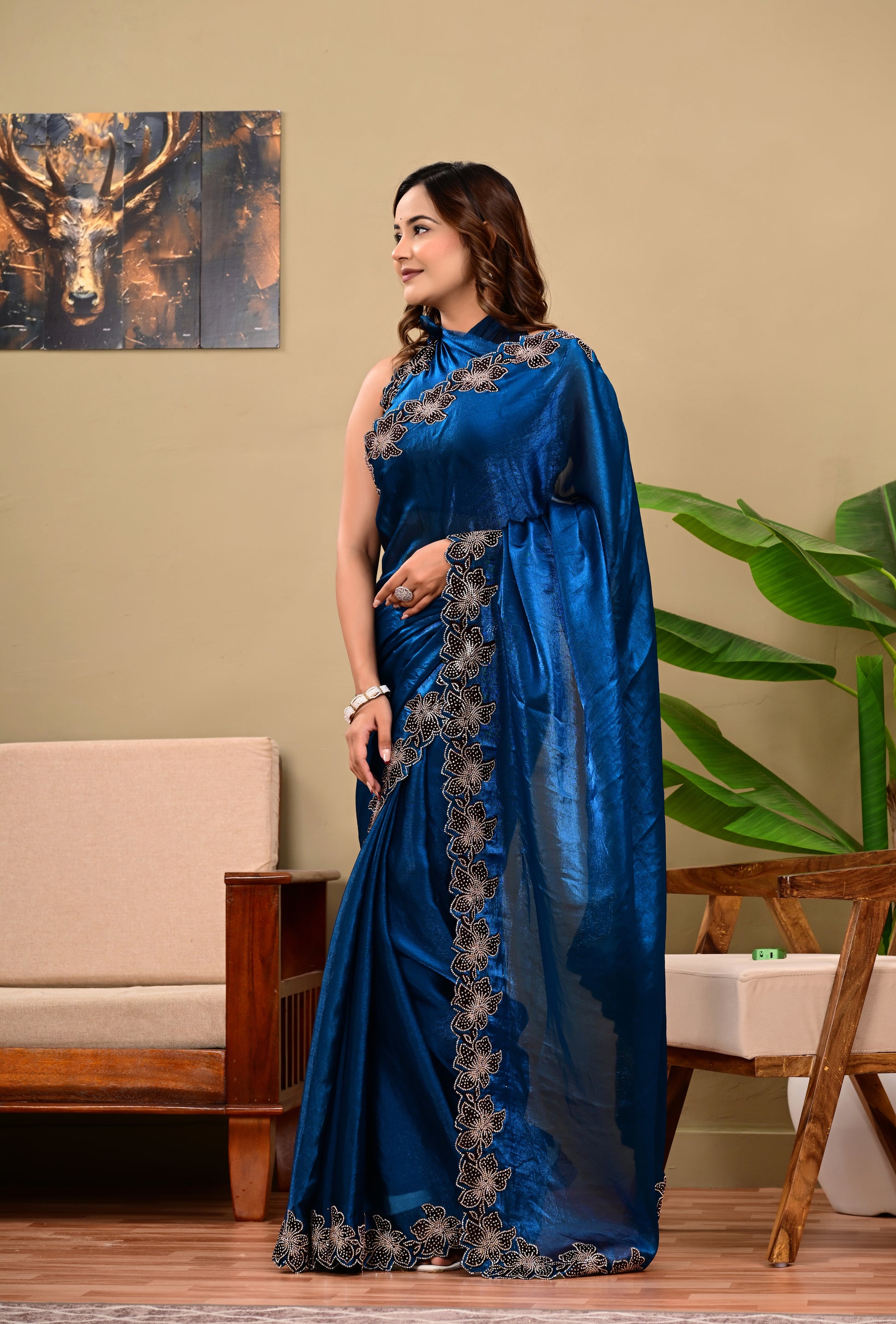 Full Saree Of Heavy quality  Tebby silk