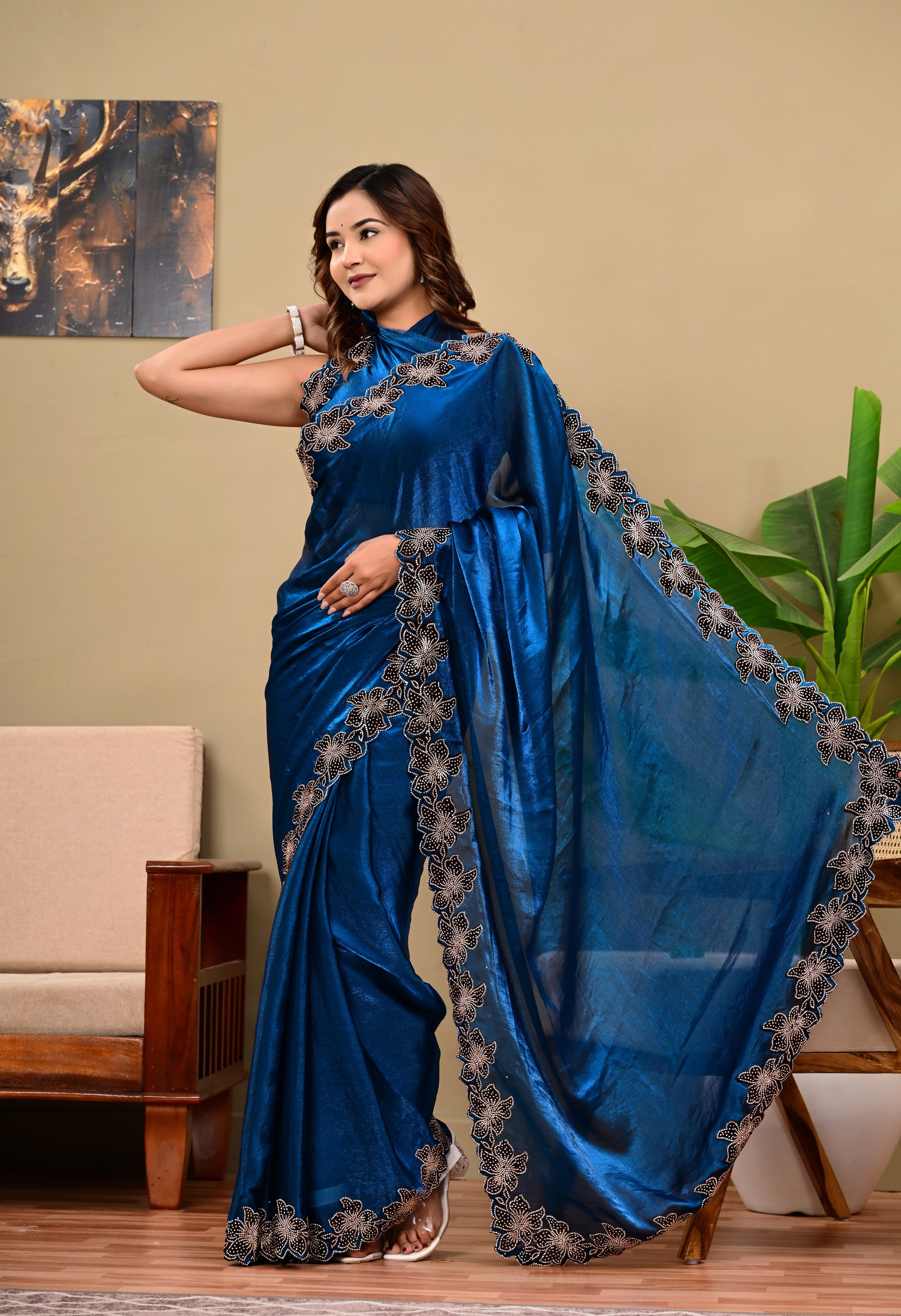 Full Saree Of Heavy quality  Tebby silk