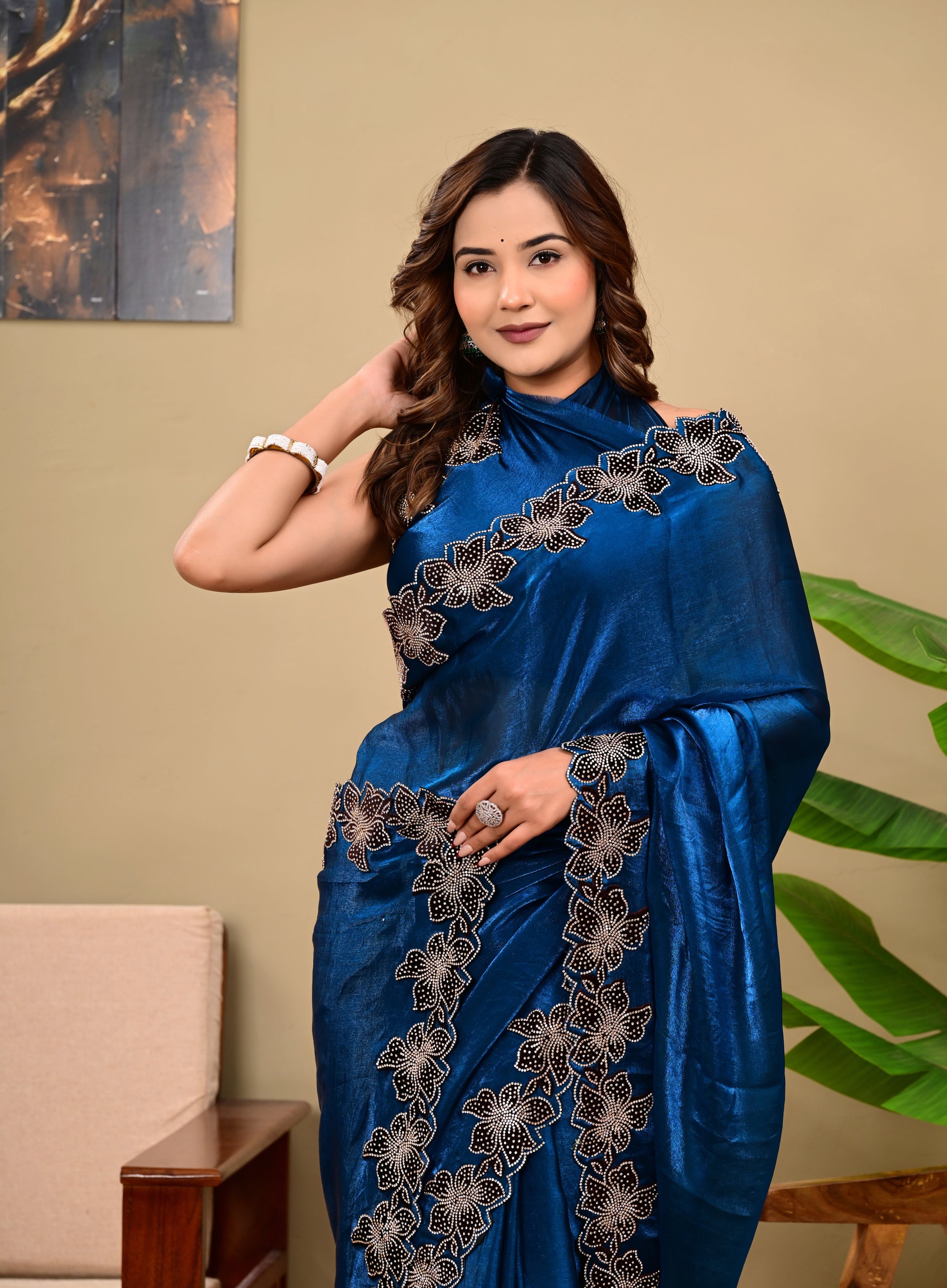 Full Saree Of Heavy quality  Tebby silk