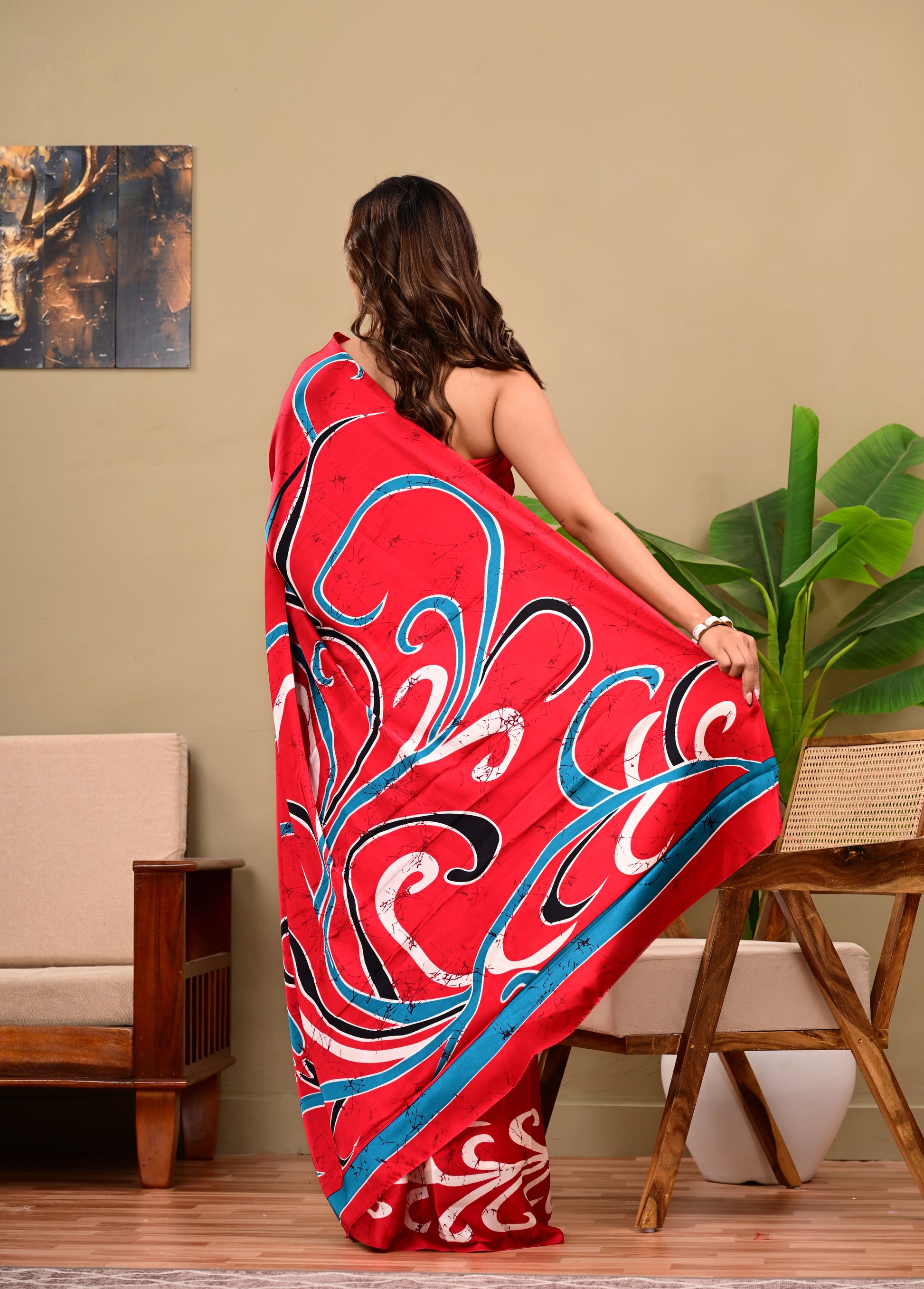 Full Saree Of Heavy quality  Saatin silk