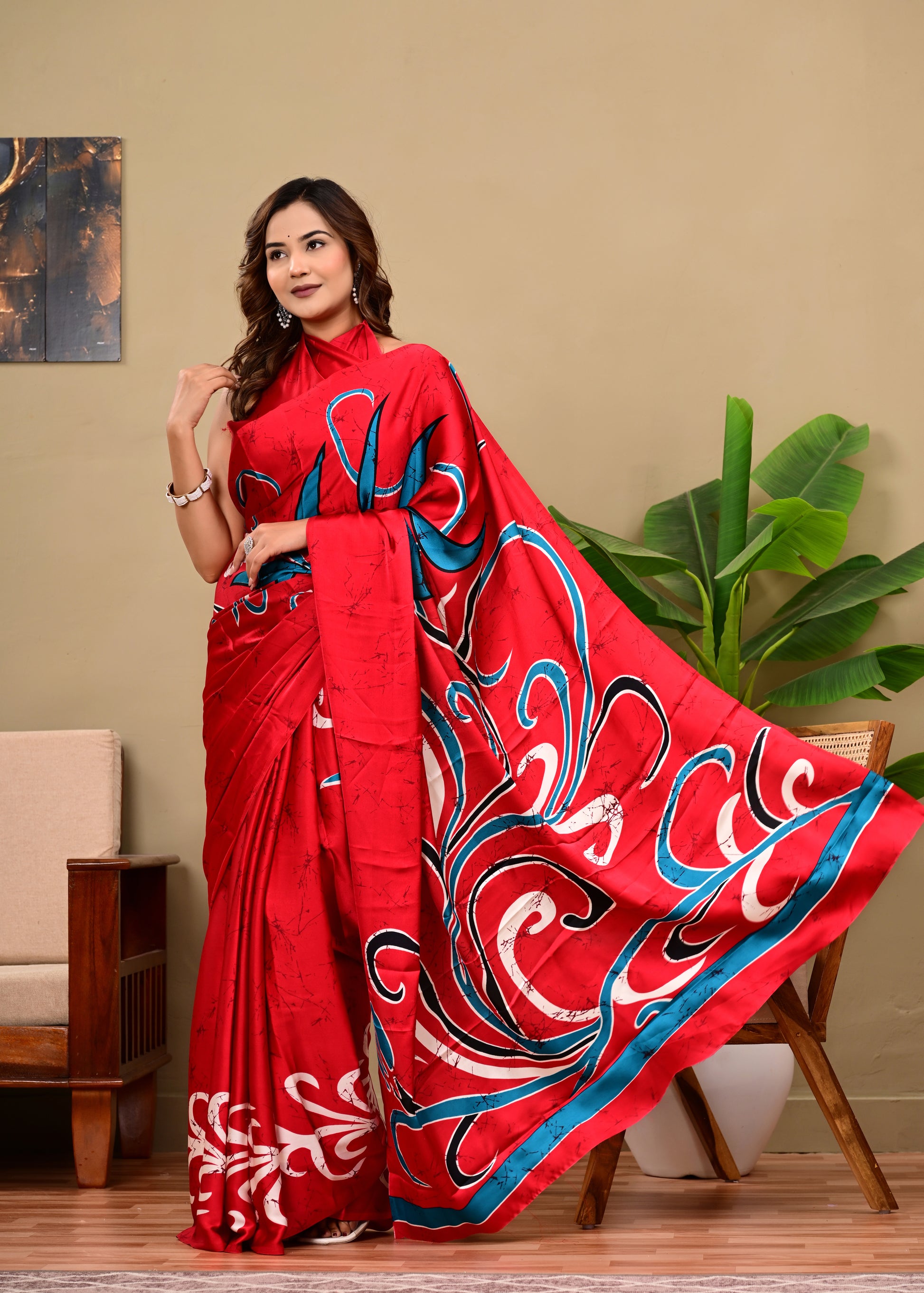 Full Saree Of Heavy quality  Saatin silk