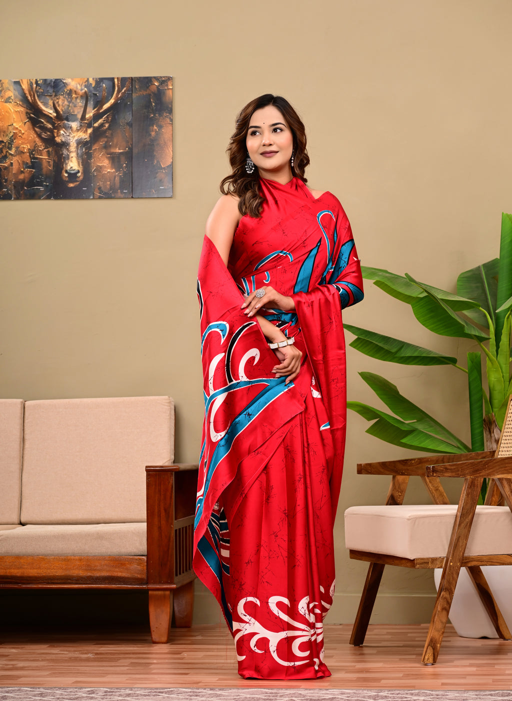 Full Saree Of Heavy quality  Saatin silk