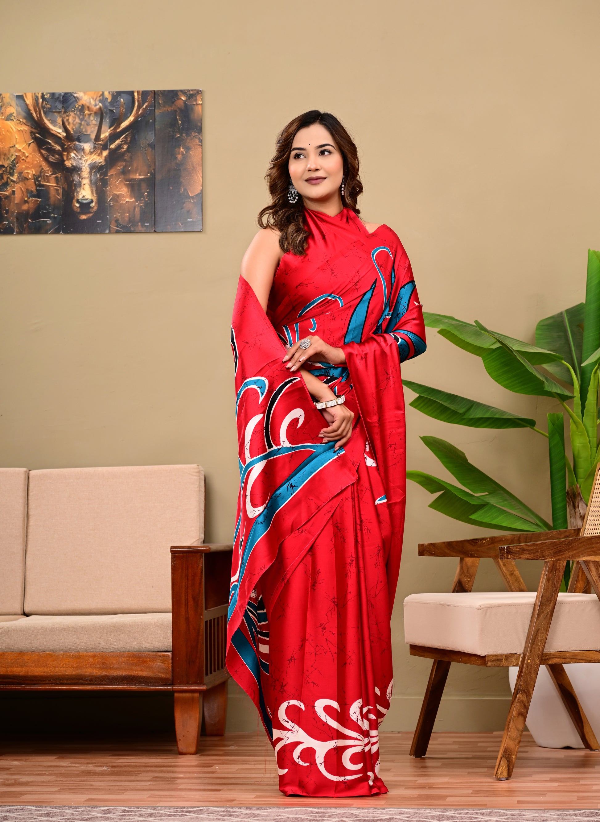 Full Saree Of Heavy quality  Saatin silk