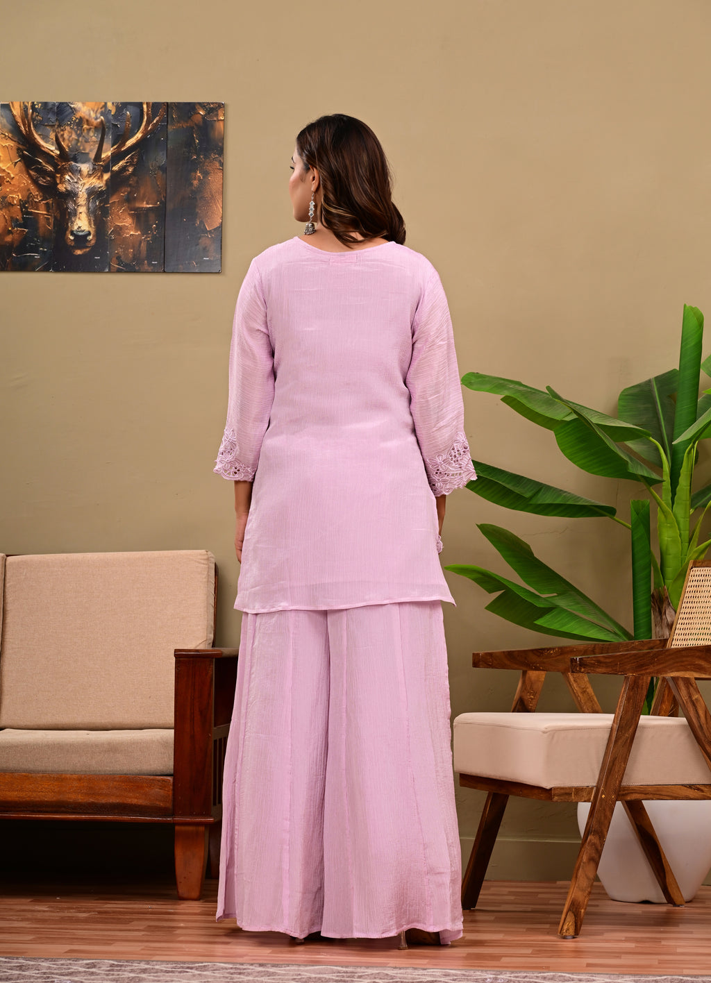 Candy Crush Heavy Embroidered Sharara Set