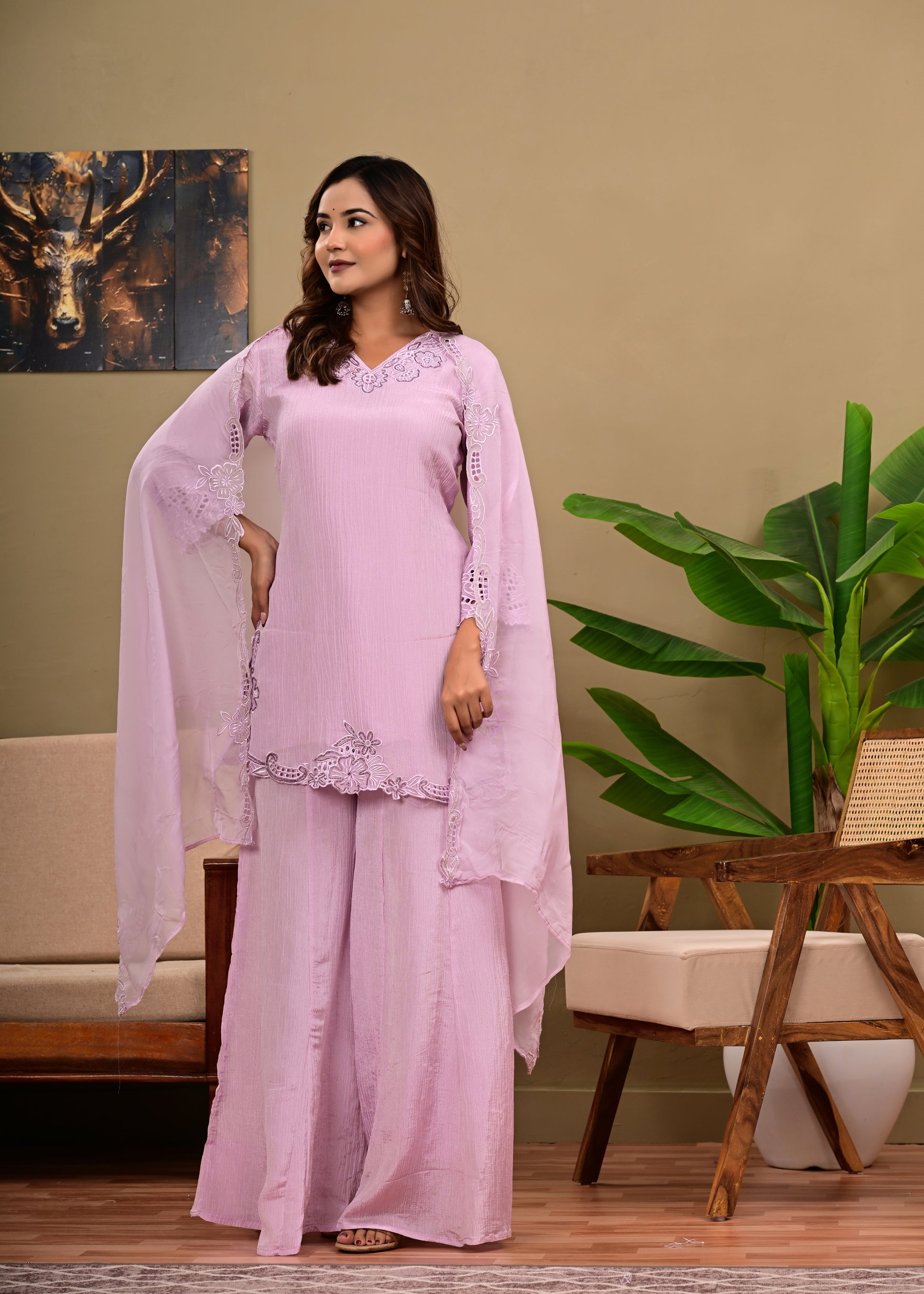 Candy Crush Heavy Embroidered Sharara Set