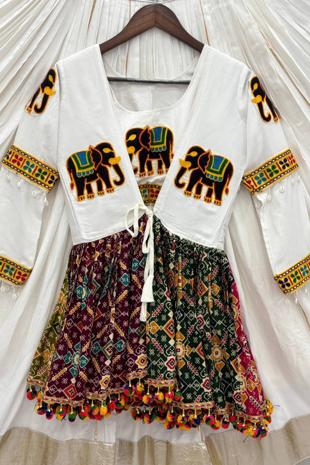 Navratri Special Gamathi Work Lehenga choli