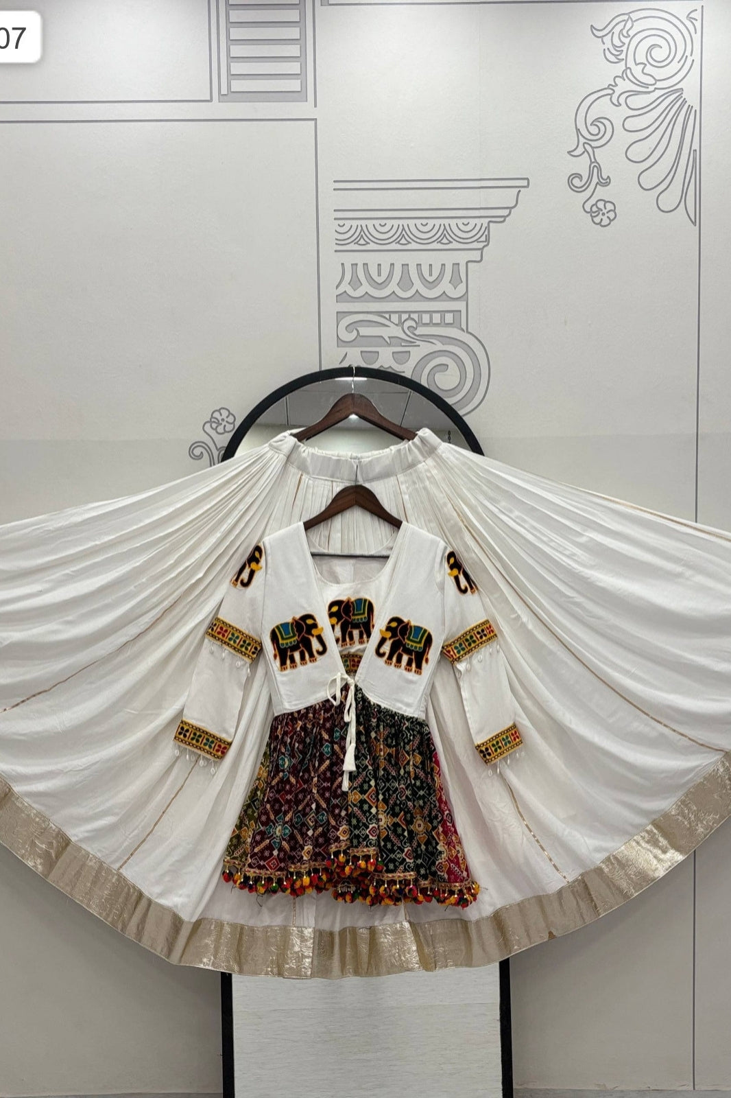 Navratri Special Gamathi Work Lehenga choli