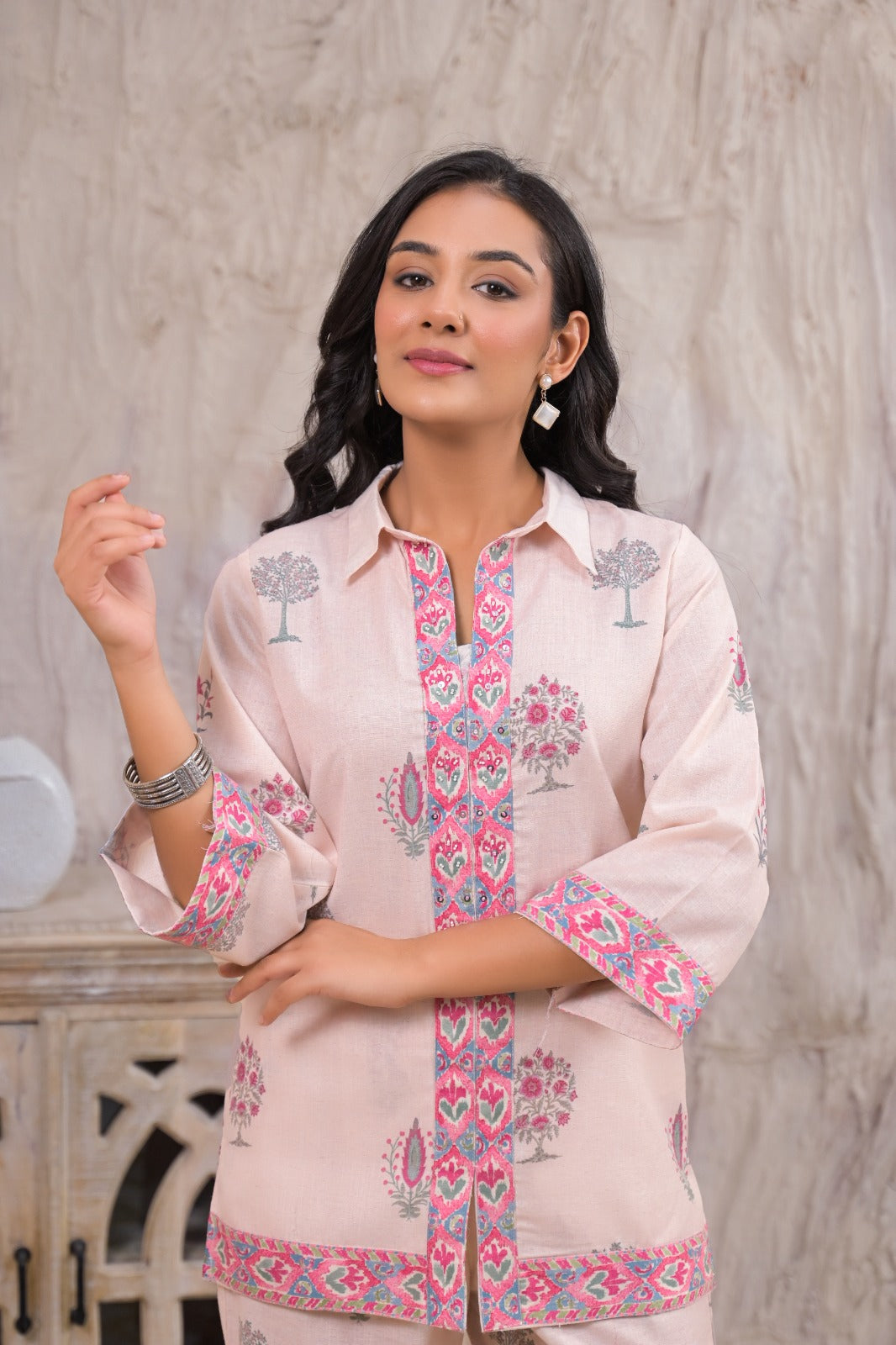 Pretty Pink Cotton 2-Piece Co-ord Set