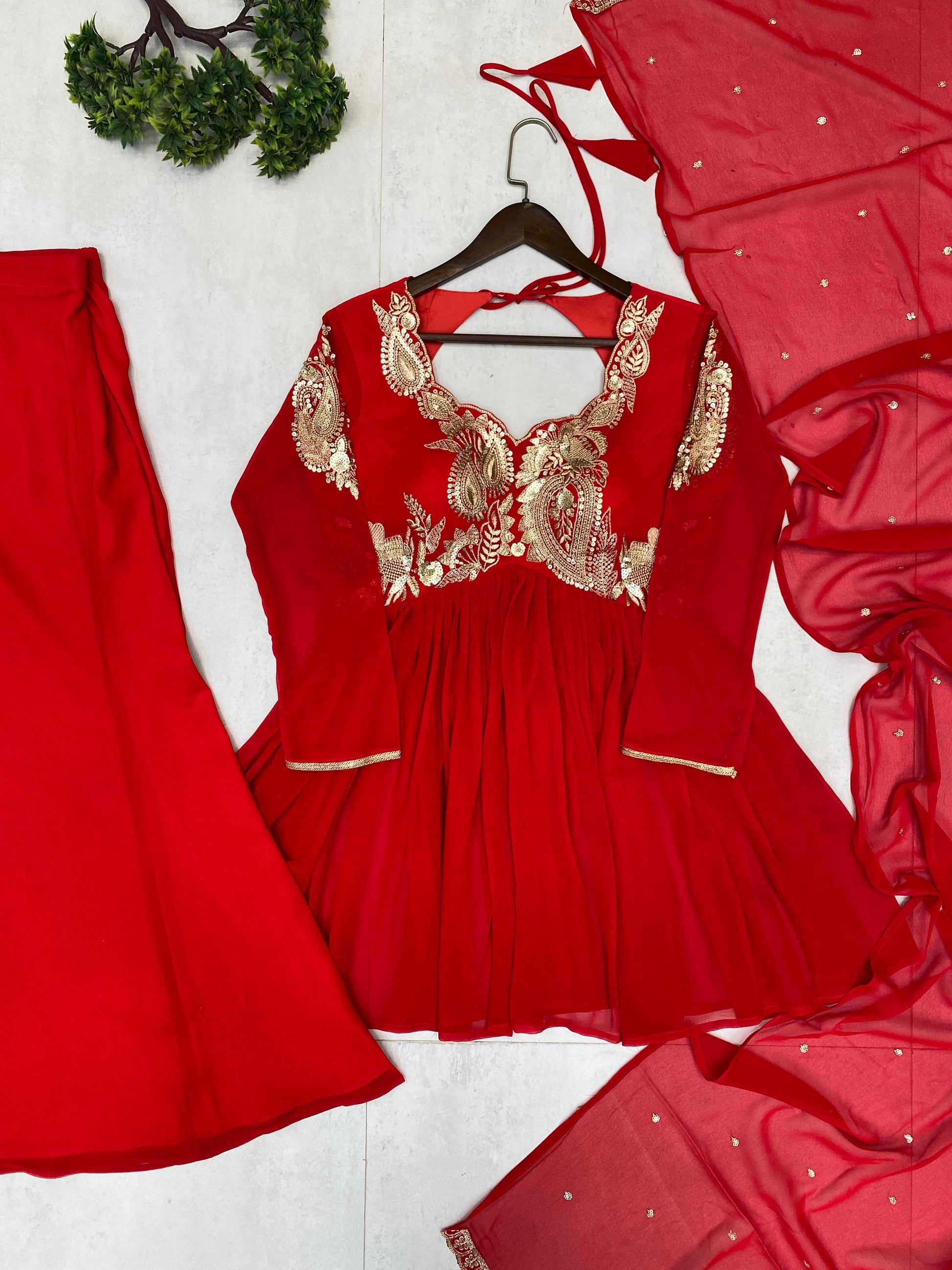 Exclusive Georgette Palazzo Set with Dupatta