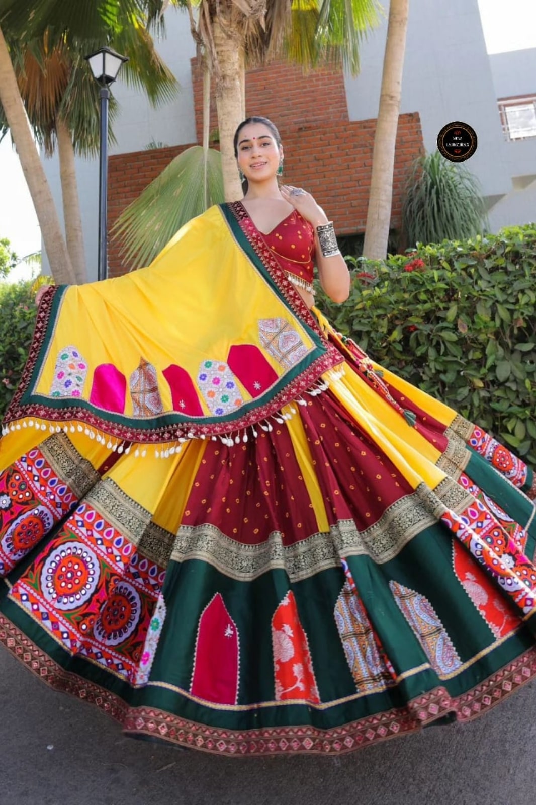 Heavy Flair Lehenga Choli Collection – Muslin Cotton with Digital Print & Real Mirror Work
