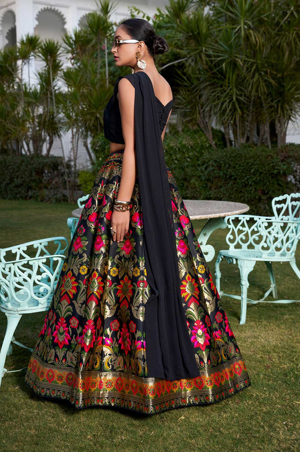 Eternal Weaves  Banarasi Silk Lehenga Choli with Dupatta