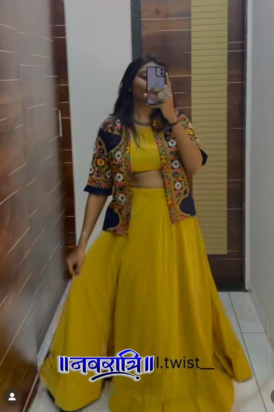Embroidered Koti with Lehenga – Premium Rayon Cotton