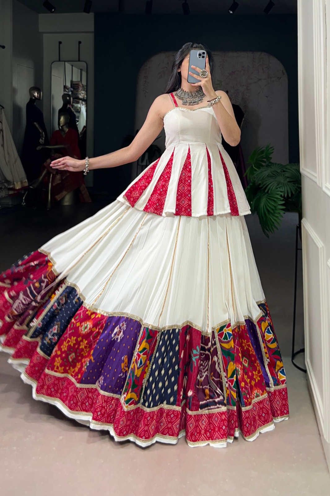 Navratri Special Designer Heavy Embroidered Lehenga with Stitched Blouse