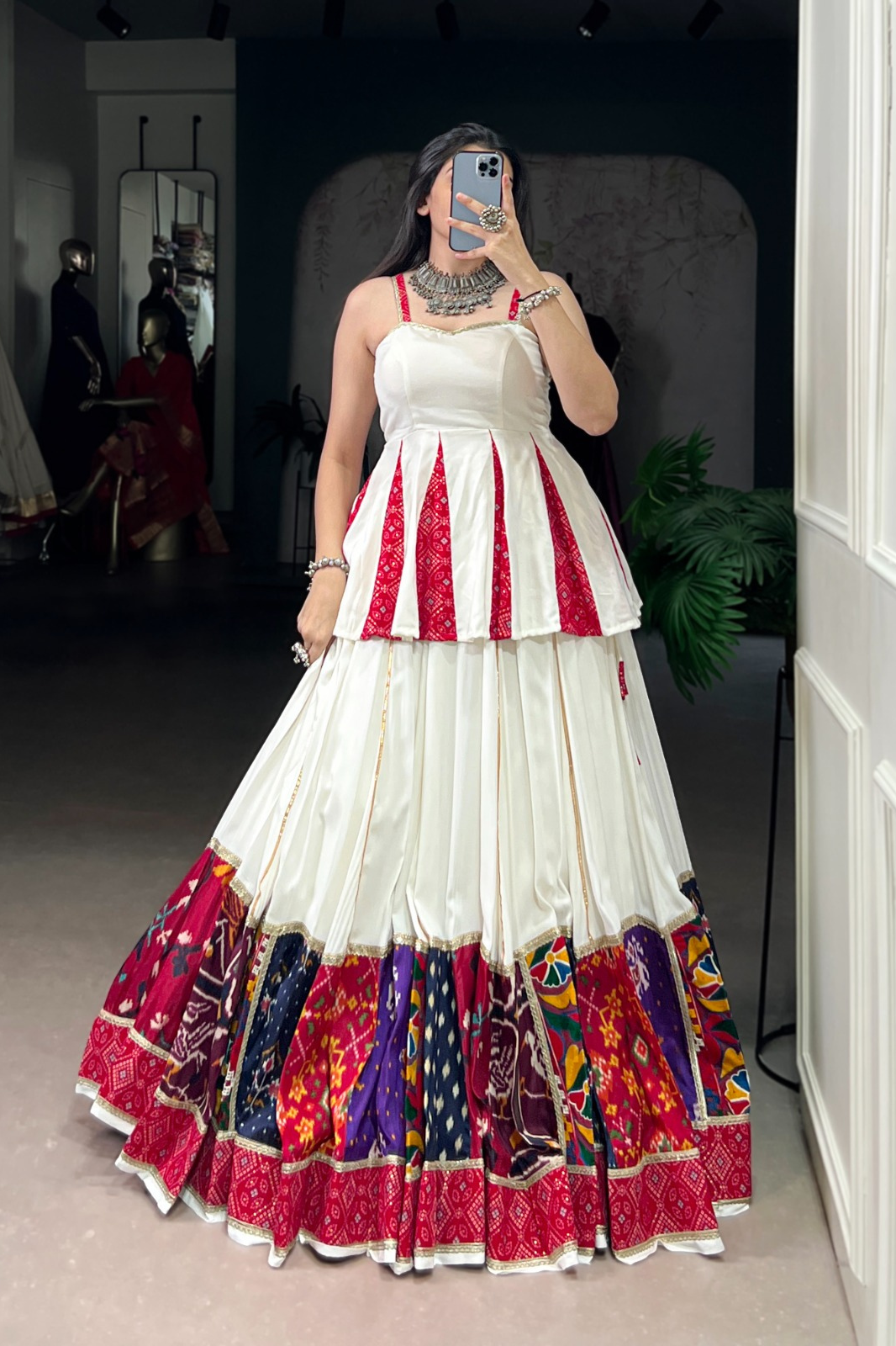 Navratri Special Designer Heavy Embroidered Lehenga with Stitched Blouse