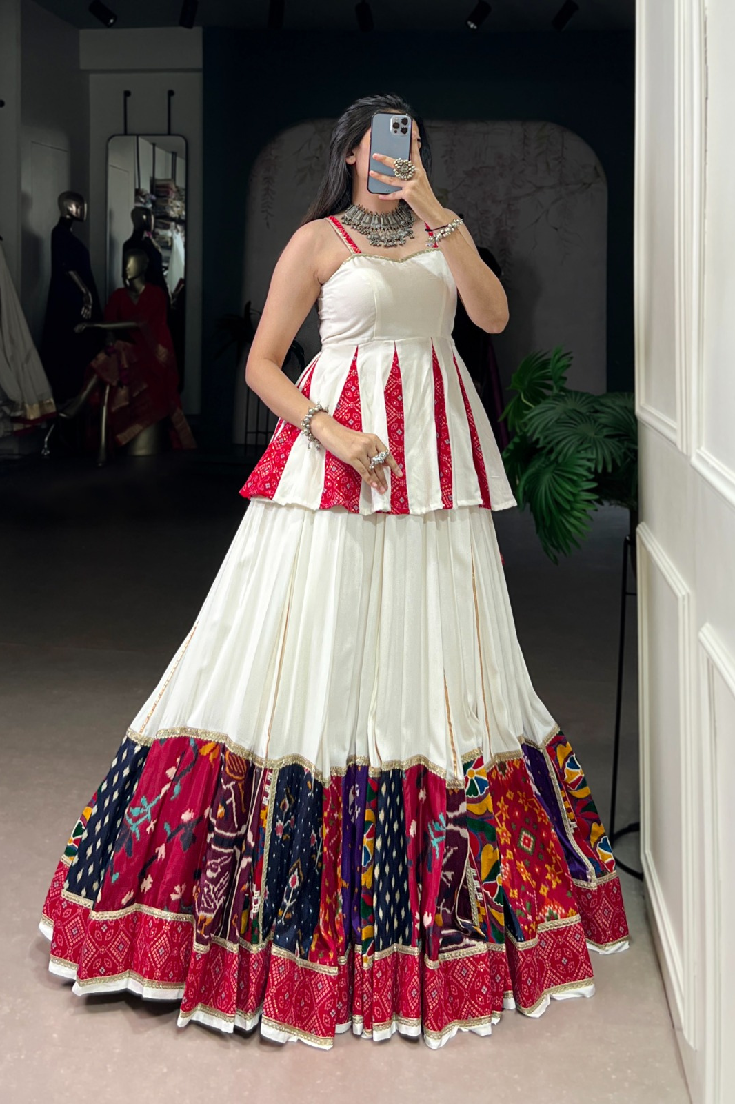 Navratri Special Designer Heavy Embroidered Lehenga with Stitched Blouse