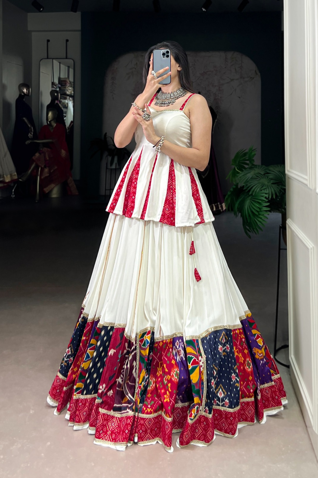 Navratri Special Designer Heavy Embroidered Lehenga with Stitched Blouse