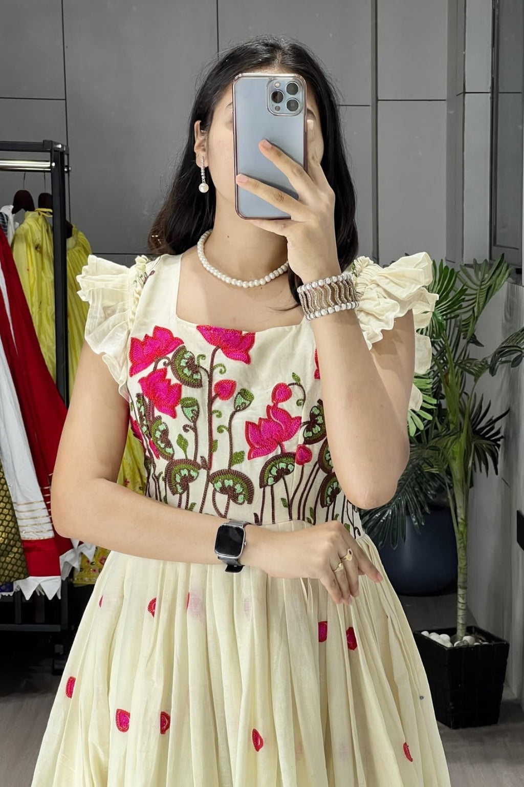 Trending Traditional Kalamkari Kora Cotton One-Piece Kurti
