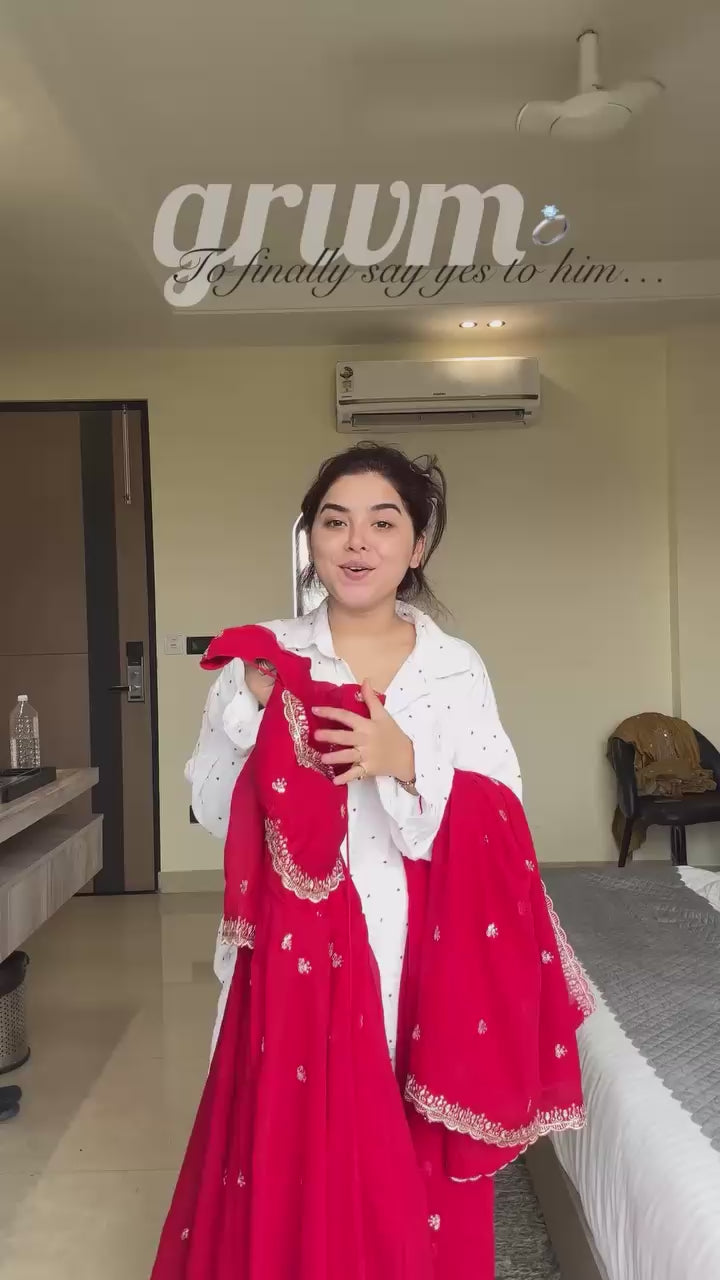 Premium Elegance 3-Piece Anarkali Set – Designer Comfort & Festive Charm